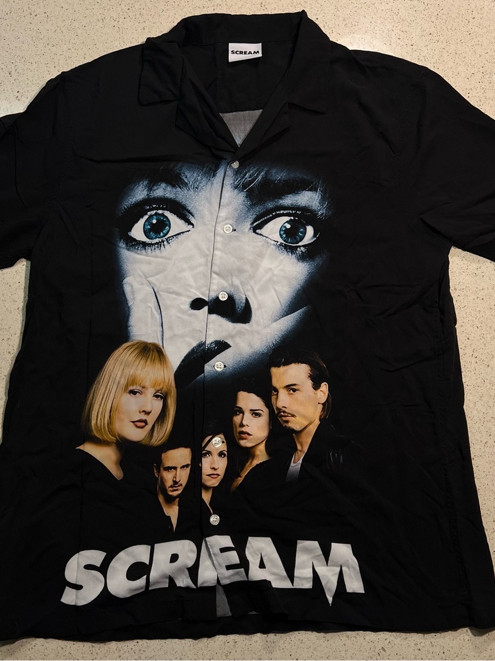 Packsun Scream movie button up shirt